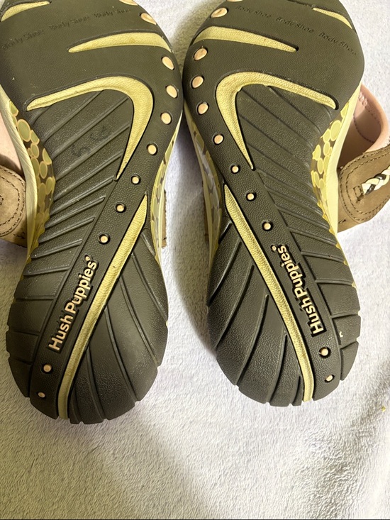 Hush Puppies Brown and Pink Braided Thong Sandals - Picture 8 of 9